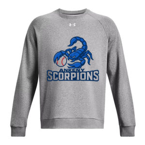 Ankeny Scorpions BB Under Armour UA Rival Fleece Crewneck Sweatshirt-Castle rock heather