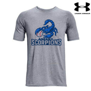 Ankeny Scorpions BB Under Armour Cotton Blend Tee Men-Steel Grey Heather