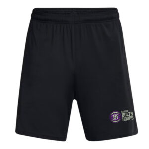 Baxter Bolts Basketball Under Armour Men’s UA Tech Vent 7″ pocketed  Shorts-Black