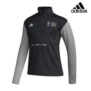 Baxter Bolts Basketball Adidas Team Issue color block 1/4 zip pullover – Black/Grey (2x, 3x, 4x)