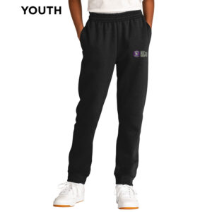 Baxter Bolts Basketball Youth Fleece Jogger-Black