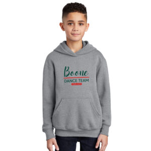 Boone Drill Team Youth Fleece Hooded Sweatshirt-Athletic Heather