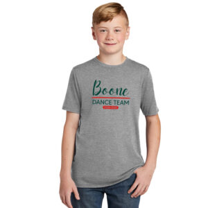 Boone Drill Team Youth Premium Short Sleeve Tee-Grey Frost