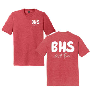 Boone Drill Team Unisex Premium Short Sleeve Tee-Red Frost PUFF PRINT