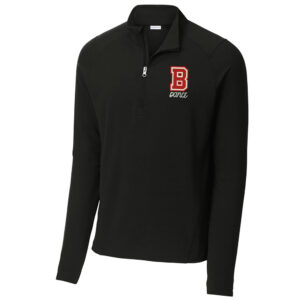Boone Drill Team Sport-Tek Men Sport-Wick Flex Fleece 1/4-Zip-Black
