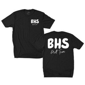 Boone Drill Team Unisex Premium Short Sleeve Tee-Black Frost