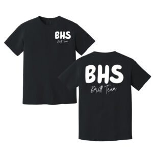 Boone Drill Team Unisex Comfort Colors Pigment Dyed Short Sleeve Shirt-Black