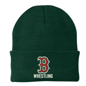 Boone Wrestling Port Company Knit Cap with cuff-Athletic Green