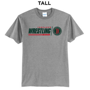 Boone Wrestling Tall Cotton Short Sleeve Tee-Athletic Heather