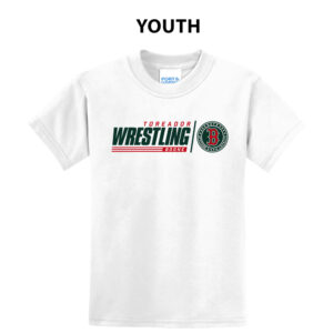 Boone Wrestling Youth Short Sleeve Tee-White