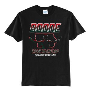 Boone Wrestling Unisex Short Sleeve Tee-Black