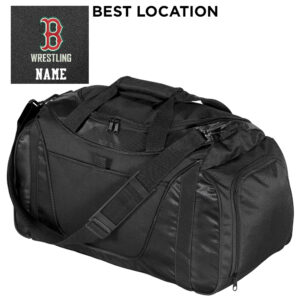 Boone Wrestling Port Authority Small Two-Tone Duffel-Black/Black
