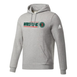 Boone Wrestling Adidas Fleece Hooded Sweatshirt- MedGrey Heather