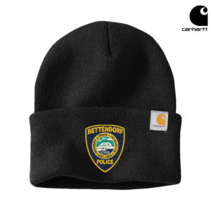 Bett Police Carhartt Acrylic Watch Cap 2.0 beanie stocking cap with cuff-Black