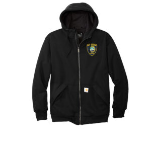 Bett Police Carhartt Adult Midweight Thermal-Lined Full-Zip Sweatshirt-Black