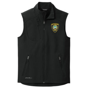 Bett Police Eddie Bauer Men Stretch Soft Shell Vest-Deep Black