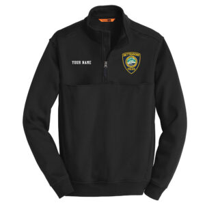 Bett Police CornerStone Men 1/2-Zip Job Shirt-Black