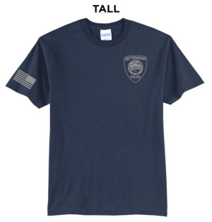 Bett Police Tall Cotton Short Sleeve Tee-navy