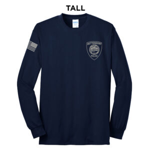 Bett Police Tall Cotton Long Sleeve Tee-Navy