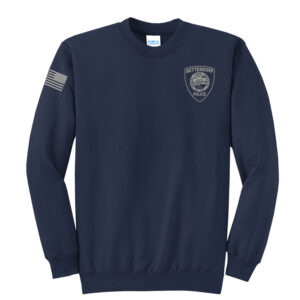 Bett Police Unisex Fleece Crewneck Sweatshirt-Navy