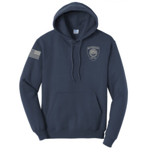 Bett Police Unisex Fleece Hooded Sweatshirt-Navy