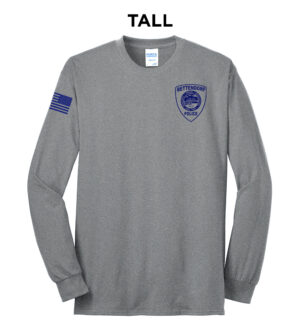 Bett Police Tall Cotton Long Sleeve Tee-Athletic Heather