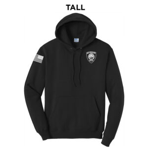 Bett Police Tall Fleece Hooded Sweatshirt-Black