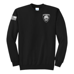 Bett Police Unisex Fleece Crewneck Sweatshirt-Black