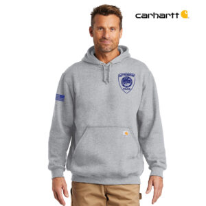 Bett Police Carhartt Men Midweight Hooded Sweatshirt-Heather Grey