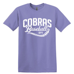 BPV Cobras Unisex Cotton Short Sleeve Tee-Violet