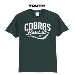 BPV Cobras Youth Short Sleeve Tee-Dark Green