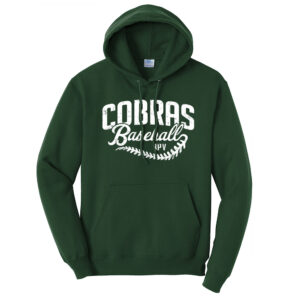 BPV Cobras Unisex Fleece Hooded Sweatshirt-Dark Green