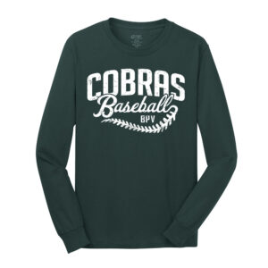 BPV Cobras Unisex Cotton Long Sleeve Tee-Dark Green