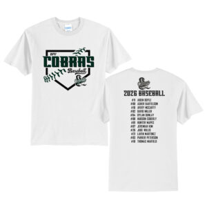 BPV Cobras Unisex Short Sleeve Tee-White