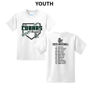 BPV Cobras Youth Short Sleeve Tee-White