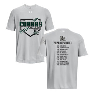 BPV Cobras Under Armour short sleeve Men’s Team Tech Tee-Mod Grey
