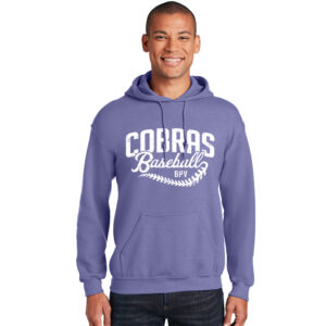 BPV Cobras Unisex Fleece Hooded Sweatshirt-Violet