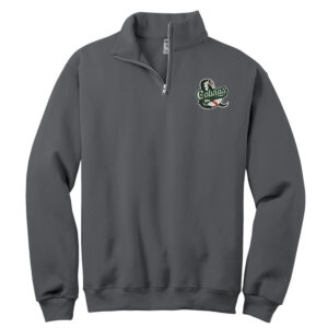 BPV Cobras JERZEES  unisex Nublend Cadet Collar Sweatshirt -Charcoal