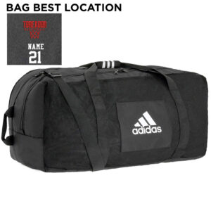 Boone Basketball Adidas Team Carry XL Duffle 35″ L X 19″ W X 17″ H- BLACK