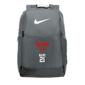 Boone Basketball Nike Brasilia Medium Backpack-Flint Grey