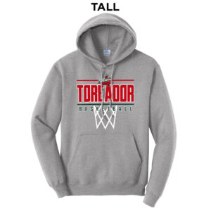 Boone Basketball Tall Fleece Hooded Sweatshirt-Athletic Heather
