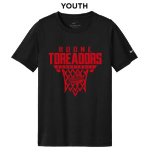 Boone Basketball Nike Youth Swoosh Sleeve rLegend Tee-Black
