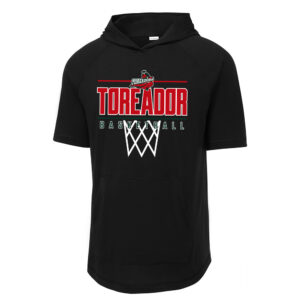 Boone Basketball Sport-Tek Posicharge Tri-Blend Wicking Short Sleeve Hoodie Men-Black