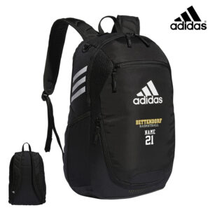 Bett Youth Girls BB Adidas Stadium 3 Backpack- BLACK