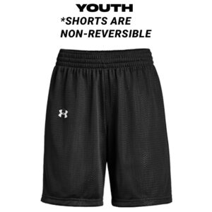 04. Under Armour Youth Triple Double Basketball Short-Black