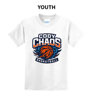 Cody Chaos BB Youth Short Sleeve Tee-White