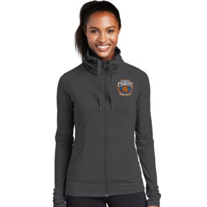 Cody Chaos BB Sport-Tek Ladies Sport-Wick Stretch Full-Zip Jacket-Charcoal