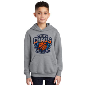 Cody Chaos BB Youth Fleece Hooded Sweatshirt-Athletic heather