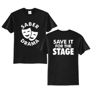 CD Drama Unisex Short Sleeve Tee-Black