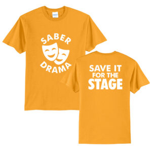 CD Drama Unisex Short Sleeve Tee-Gold